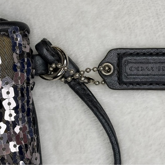 Coach Black and silver Sequin Women's Bag - Picture 6 of 7